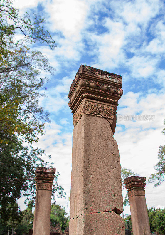 柬埔寨:吴哥建筑群的Banteay Srei庙